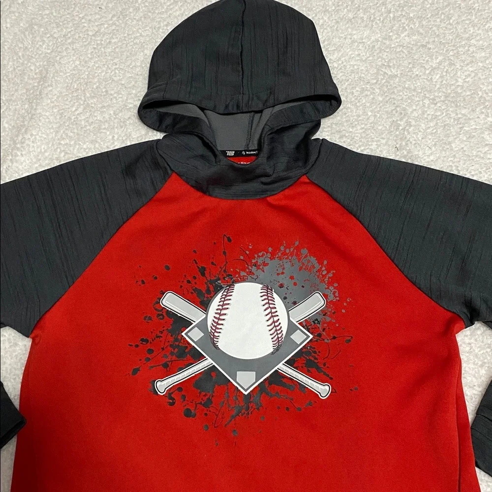 Tekgear boys size XL (18-20) baseball hoodie